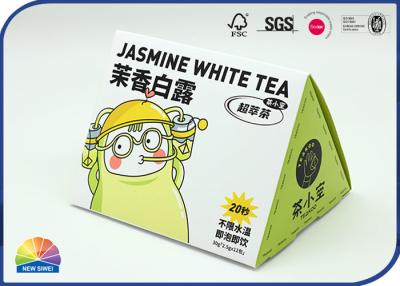 China SGS Packaging Tea Bag 157gsm Copper Paper Gable Packaging Box for sale