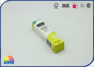 China Caja de empaquetado de papel de cartón de plegamiento de la crema de la laminación del lustre del FSC en venta