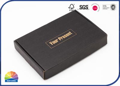 中国 ロゴ1cの黒の印刷物のEフルートの波形の郵便利用者箱をカスタム設計しなさい 販売のため