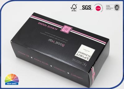 Chine Produits de soins capillaires empaquetant la boîte aux lettres UV de pliage de rectangle de l'impression 4c à vendre