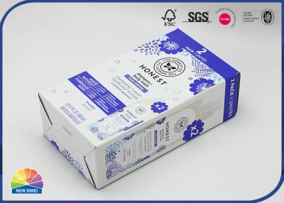 중국 ODM 샴푸 300gsm은 물결모양 패키징 박스를 코팅했습니다 판매용