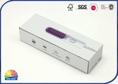China E flauta do retângulo corrugou caixas para o Straightener do encrespador de cabelo à venda