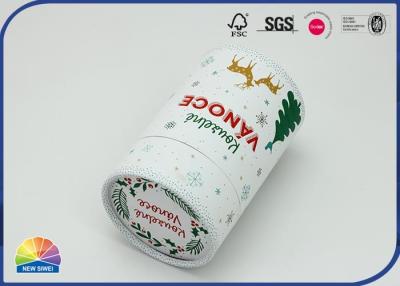 China Caixa de presente do Natal de Matte Lamination Gift Paper Tubes da cópia de cor completa à venda