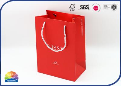 China Pantone Color 250gsm Coated Paper Gift Bag Texture Embossing for sale