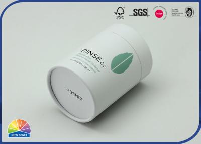 China Caixa de papel customizável redonda de papel da cópia do tubo da caixa da cor branca à venda