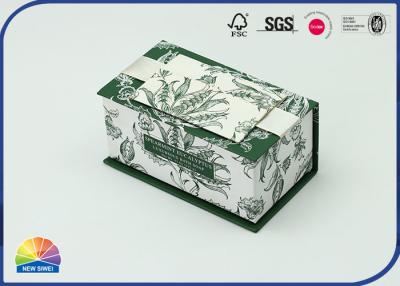 China Hinged Lid Flip Top Cover Floral Design Paper Gift Box For Friend for sale