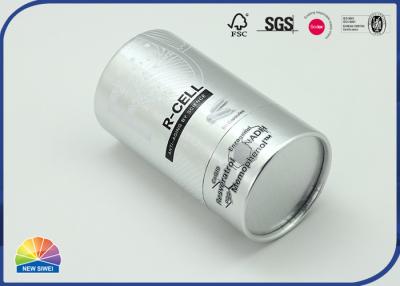 China Silberner stempelnder Nahrungsmittelergänzungs-wasserdichter Siegelpapierrohr-Kasten zu verkaufen