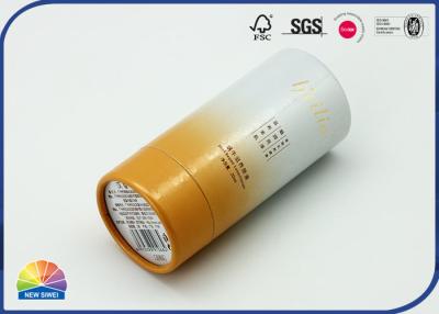 China Cosmetic Paper Tube Packaging With Flocking EVA Foam Round Gift Box for sale