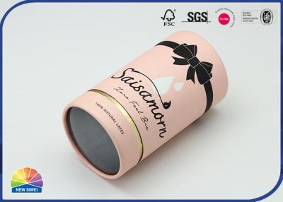 China Specialty Pink Paper Cylinder Containers Girl Present Packaging for sale