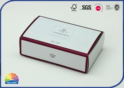 China empaquetado plegable de encargo del cartón de la caja de papel de plata 382g para los cosméticos en venta