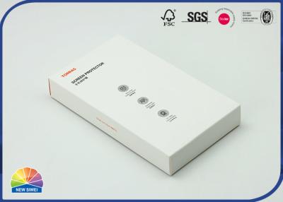 China Empaquetado ULTRAVIOLETA del protector de la pantalla de la caja del cartón de plegamiento del rectángulo del punto en venta