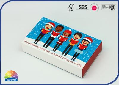 China 350g C1S Macaron Drawer Paper Box Cartoon Printing Sliding Gift Box for sale