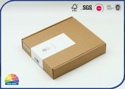 中国 明白なクラフトのFフルートの波形の郵便利用者の箱によって印刷されるステッカーのラベル 販売のため