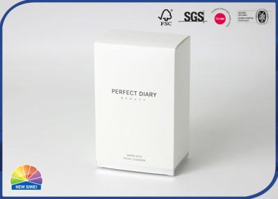 China Embalaje de loción corporal de caja de papel blanco de cartón plegable de impresión 1c en venta
