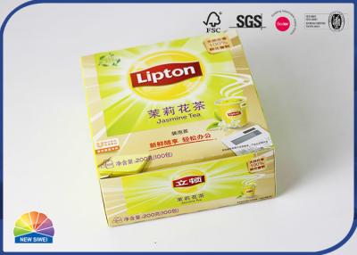 China Tea Bags Retail 350gsm C1S Paper Folding Carton Box Custom Logo Print for sale