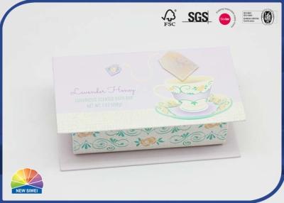China 1200gsm Cardboard Tea Gift Box Hinged Lid Gift Box With CMYK Printing for sale