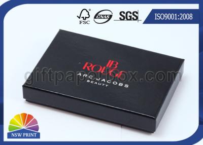 China Glossy Lamination Black Rigid Gift Paper Box with Paper Tray , Electronics Packaging Box for sale