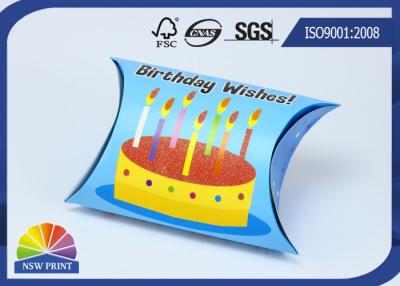 China Multi Color Small Custom Pillow Box For Wine / Cosmetic / Garments Packaging for sale