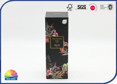 China Logo Gold Stamping Folding Carton Box Aromatherapy Gift Box With Plastic Piston for sale
