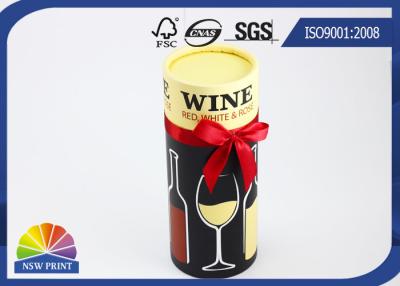 Chine Le tube/papier faits sur commande d'emballage de papier d'imprimerie peut pour l'emballage de bouteille en verre de cadeau ou de vin à vendre