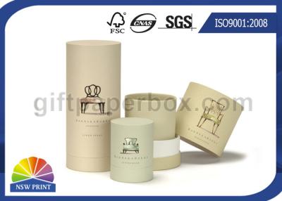 China Luxury Matte Laminated Paper Packaging Tube for Candle / Cosmetic / Skincare Box for sale
