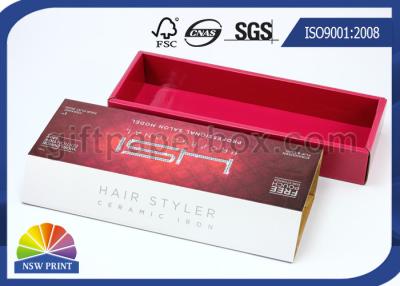 China La caja acanalada de gama alta del cartón para el pelo endereza el producto, caja de empaquetado de la extensión del pelo en venta