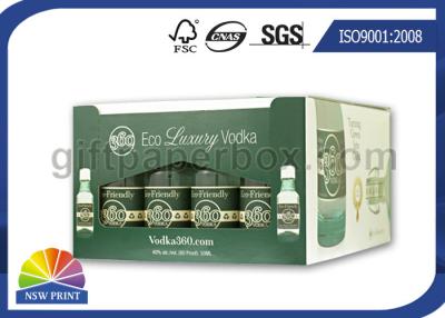 China Caixas de exposição personalizadas impressão do papel ondulado com PVC Windows transparente à venda