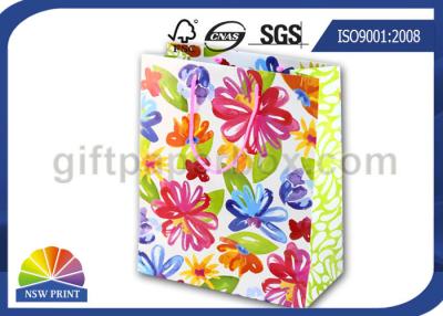 China Wiederverwendbare und aufbereitete Druckheiratspapiertüte/dekoratives Papiergeschenk bauscht sich mit Kunstdruckpapier zu verkaufen