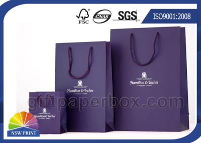 China Grandes/sacos de papel impressos médios/pequenos com punhos, saco de compras reusável à venda