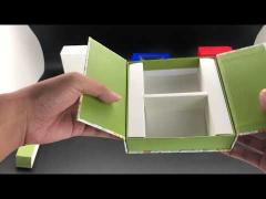 custom cardboard paper hinged lid gift box