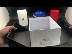 custom design gift packaging box hinged lid paper box