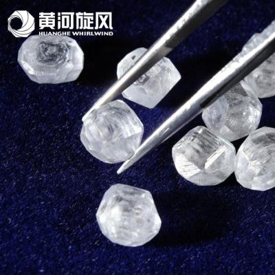 China El laboratorio sin cortar sintético natural flojo blanco de 3,0 del quilate diamantes ásperos del tamaño grande hizo diamantes en venta