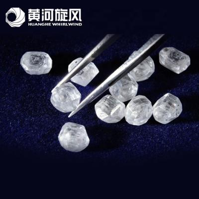 China Ungeschnittenes 1 Karat herauf gewachsene Diamanten kundengebundene Größe HPHT Labor zu verkaufen