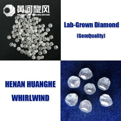 China O laboratório áspero branco do tamanho grande puro da claridade VVS2 criou diamantes à venda