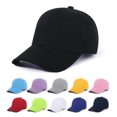 China Children's hat wholesale kids solid color blank Customizable printing embroidered LOGO baseball hat for sale