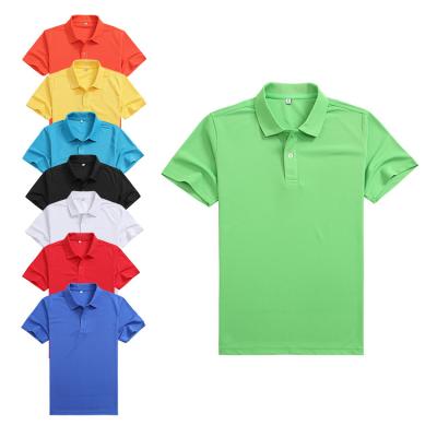 China Hot Sale Men's Casual Summer Shirt Cotton Blend T-Shirt High Quality Custom Printing Embroidery Logo Plain Lapel T Shirts for sale