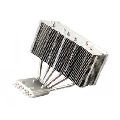 China Heat pipe soldering with Zipper fins and base plate for sale