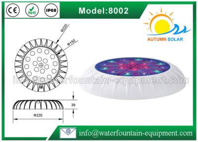 China Round SMD 2835 LED Underwater Pool Lights Automatic 39mm Thick IP68 Rating for sale