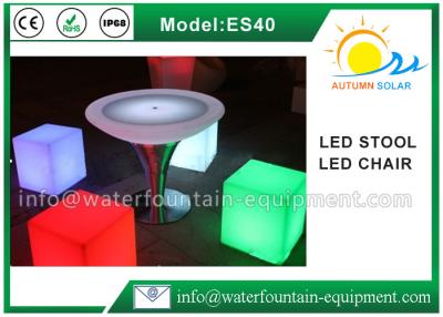 China Multi Colors LED Cube Chair For Bars , Outdoor Area UV Resistant Light Up Cube Seat for sale