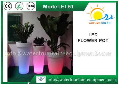 China IP68 Waterproof LED Flower Pot , Smart Controlled Changing Colored Pool Lights for sale