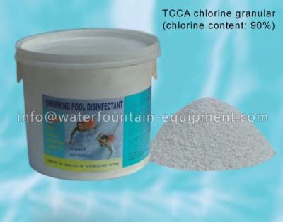 China Strong Odor Swimming Pool Disinfectant TCCA 90% , Calcium Hypochlorite Granular White for sale