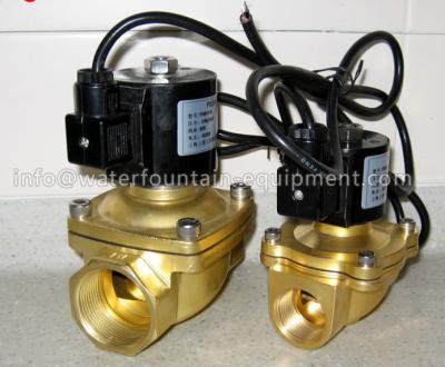 China Musical Fountain Electromagnetic Solenoid Valve , Brass Water Solenoid Valve for sale