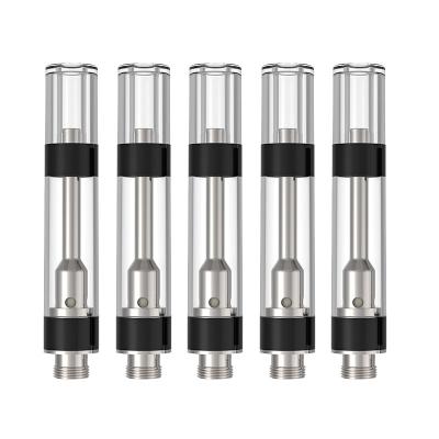 China Round PCTG Tip Disposable 1000mg Cbd Vape Pen Cartridge Lead Free for sale