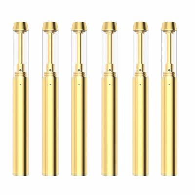 China 0.5/1.0/2.0mL Gold Tip CBD oil Vape Pen Device With Ceramic Coil for sale