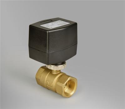 China Bronze duas válvulas movidas a motor elétricas da posição, válvula de bola do estojo compacto PN20 à venda