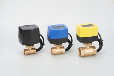 China Water Treatment 3 Way Motorized Ball Valve , 1 Inch Ball Valve PN20 for sale