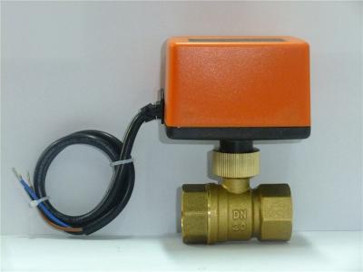 China Automatic Water Drainage 2 Way Motorized Valve PN20 with Forged Brass Body for sale