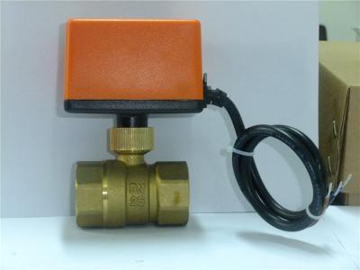 China AC24V switch Type Electric DN25 2 Way Motorized Valve for Heating System for sale
