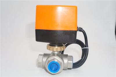 China Automatic Control 3 Way Motorized Ball Valve Long Service Life For Water Treatment for sale