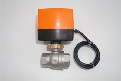 China 12V 24V Stainless Steel Motorized Ball Valve 2 Way / 3 Way CE ROHS Approved for sale
